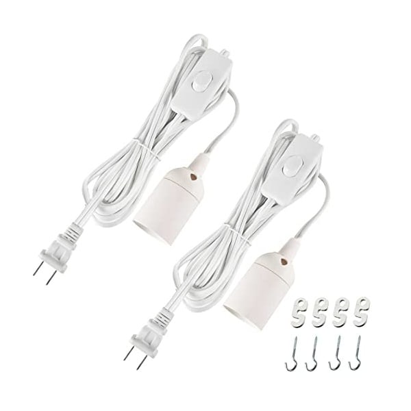 Simple Deluxe 2-Pack Extension Hanging Lantern Cord Cable 15 FT, 2PK HILAMPCORDLX2 - main